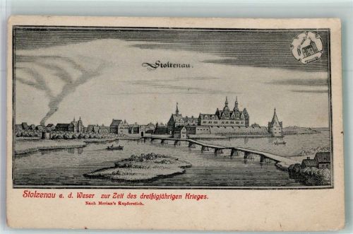 31592 W3078 Stolzenau , Weser 1916 - Zur Zeit des 30 jährigen Krieges