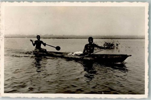 Dakar 1952 Ruderboot Einbaum