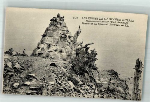 Hartmannswiller WK I Kriegerdenkmal Les Ruines la Grande Guerre HArtmannswillerkopf