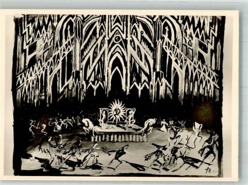 Abraxas v. Werner Egk Bühnenbild 3. Bild Pandämonium Ballett Aufführung
