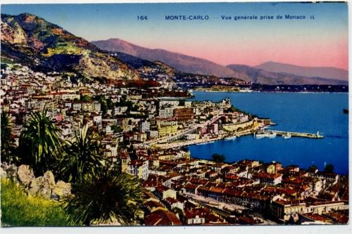 um 1910/30 - Monta Carlo: -Vue generale prise de Monaco-,Levy & Neurdein Reunis AKU1