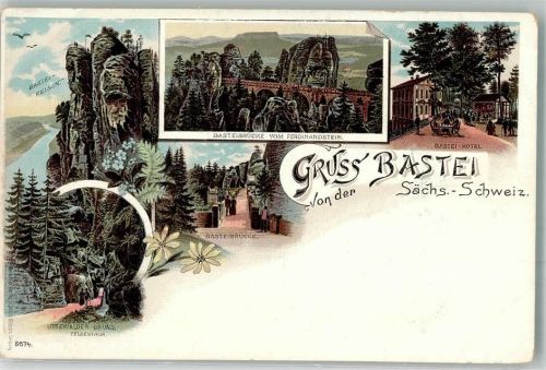 Rathen Kurort Basteifelsen Basteibrücke Uttenwalder Grund
