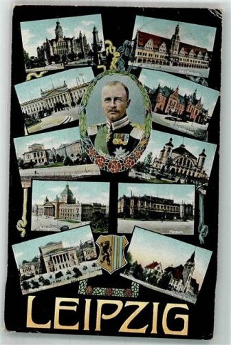 Leipzig 1908 König Friedrich August , Sehenswürdigkeiten Rathaus Theater