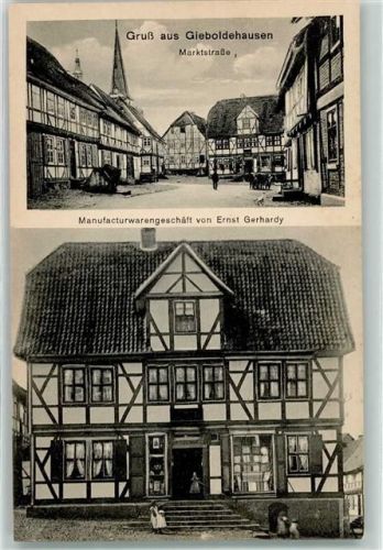 Gieboldehausen Marktstraße Fachwerkhäuser Manufacturwarengeschäft Ernst Gerhardy