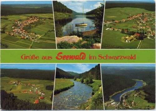 1982 Seewald, 6 Ansichten, Luftaufnahme,W. Feldmann