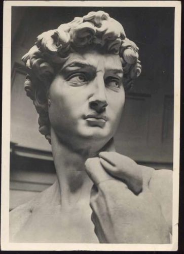 um 1930/40 Florenz, Italien, -David mit der Schleuder-, Michelangelo,Film - Foto - Verlag