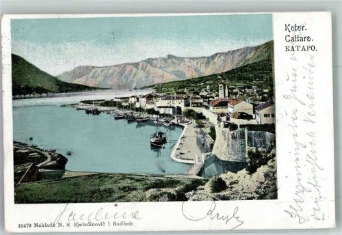 Kotor 1900 Hafen Adelskorrespondens
