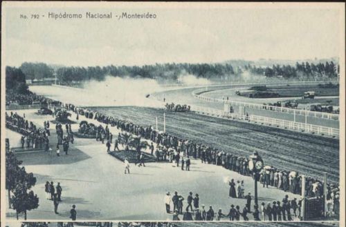 um 1910 Montevideo, Uruguay, Südamerika, Pferderennbahn, Hipodromo Nacional,A. Carluccio