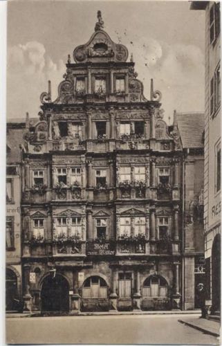1916 Heidelberg, Hotel und Restaurant zum Ritter,Edm. von König AKU1