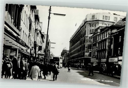Glasgow Geschäft Omnibus Argyle Street