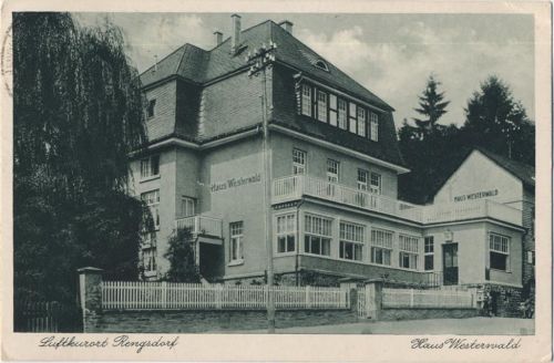 1929 Rengsdorf: Pension Haus Wersterwald,Jlwerba G.m.b.H.
