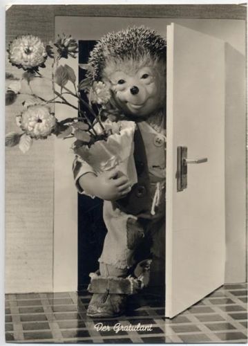1959 Mecki mit Blumentopf, der Gratulant,August Gunkel