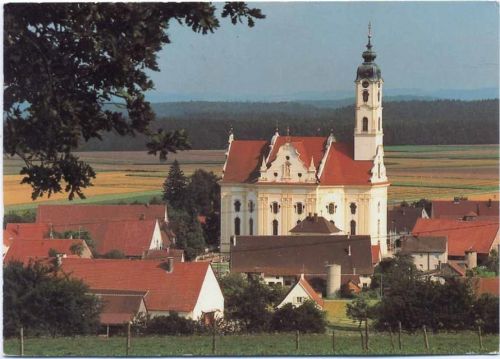 1990 Bad Schussenried: Wallfahrtskirche Steinhausen, erbaut 1728-1731,EK Service Porth GmbH
