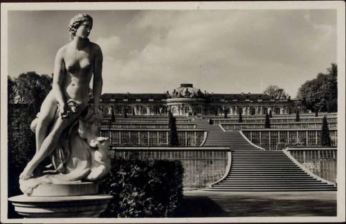 14467 O1510 Potsdam um 1930/40 - Potsdam: Schloß Sanssouci, Terrassen mit Venus,Karl Heinrich AKU1