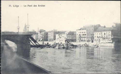 Liege um 1910/20 Liege, Le Pont de Arches. Brücke AKU1