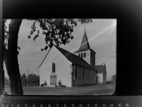 58730 W5758 Langschede GLASNEGATIV Kath. Kirche