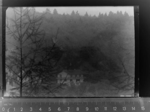 35116 W3559 Holzhausen , Eder GLASNEGATIV Haus Silberg