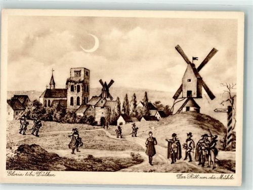 Dülken der Ritt um die Mühle bei Neumond Windmühle Nr. 1