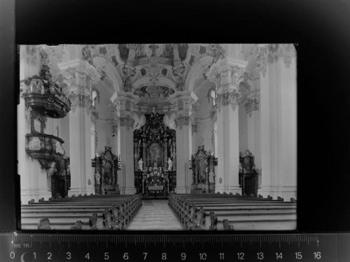 88427 W7953 Steinhausen b Bad Schussenried GLASNEGATIV Kirche