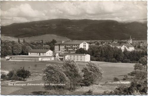 1959 Bad Krozingen mit Schauinsland (Schwarzwald).,Erwin Burda