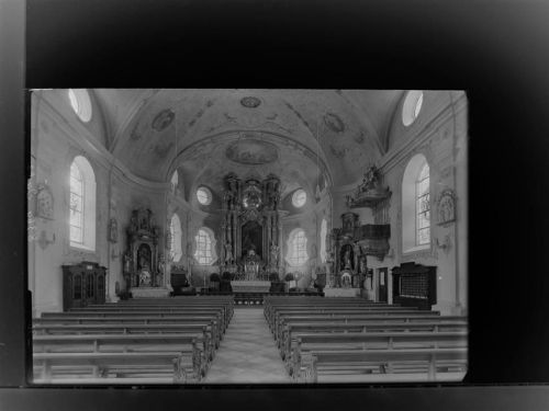93339 W8422 Riedenburg , Rhön GLASNEGATIV Kirche