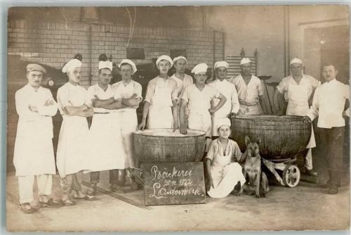 Lantowerk Bäckergesellen Bäcker 1922 Foto AK