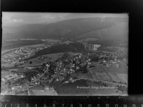 57555 W5245 Brachbach , Sieg GLASNEGATIV