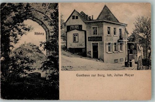 Dilsberg 1921 Burgfeste Dilsberg mit Gasthaus zur Burg