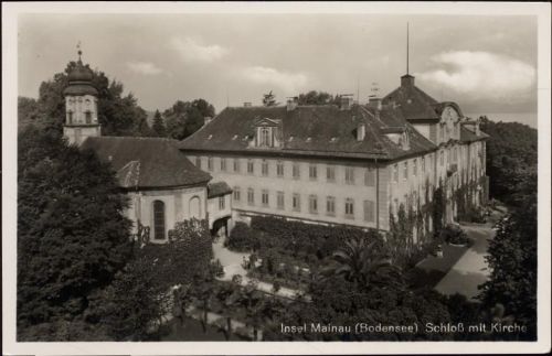 um 1930-40 Insel Mainau, Schloß,Franckh Verlag