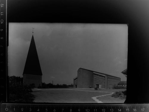45731 W4355 Waltrop GLASNEGATIV Kirche