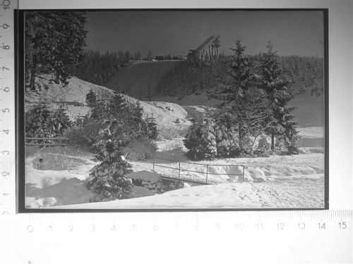 38667 W3396 Altenau , Harz SW-Dia (Kunststoff) KEINE AK Schanze