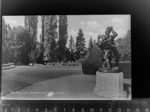 55543 W6550 Bad Kreuznach GLASNEGATIV Durstdenkmal