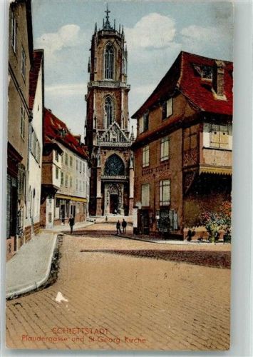 Selestat 1943 Kirche St. Georg Plaudergasse