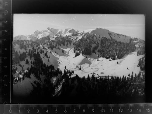 83661 W8172 Lenggries GLASNEGATIV Brauneck Haus