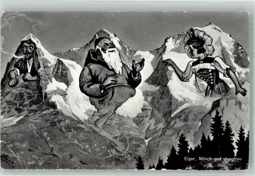 sign. Blank Eiger Mönch Jungfrau P.Z. 9354