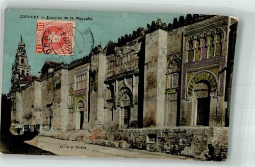 Cordoba 1909 Exterior de la Mezquita Marke Bildseitig