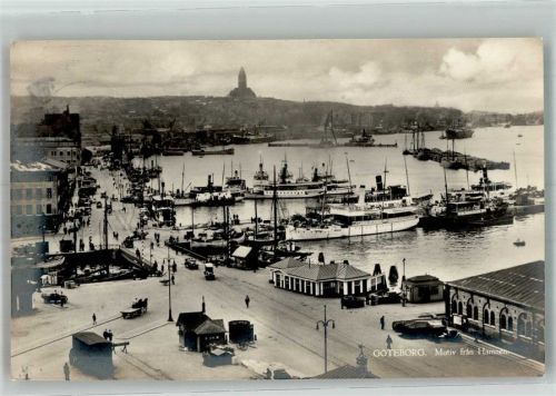 Göteborg 1926 Hafen Auto