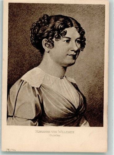 sign. Raab Marianne von Willemer Ackermanns Kunstverlag Nr. 1764 Serie 146 Goethes Freundinnen
