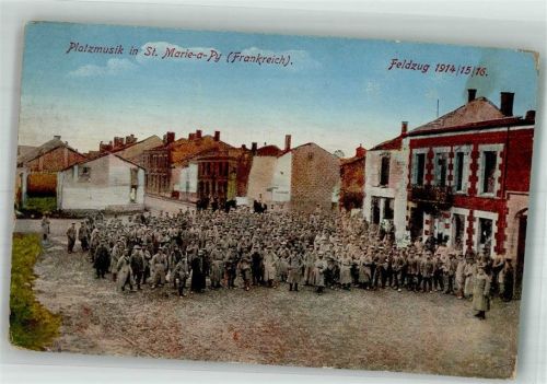 Sainte-Marie-a-Py 1916 Feldpost WK I Großh.Hess, 25. Res. Div. Uniform Soldaten