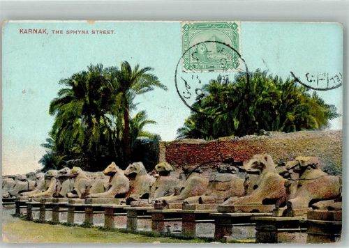 Karnak 1908 The Spynx Street Marke bildseitig