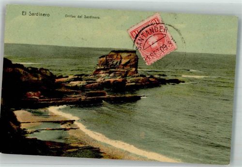 Santander 1909 Orillas del Sardinero Marke bildseitig