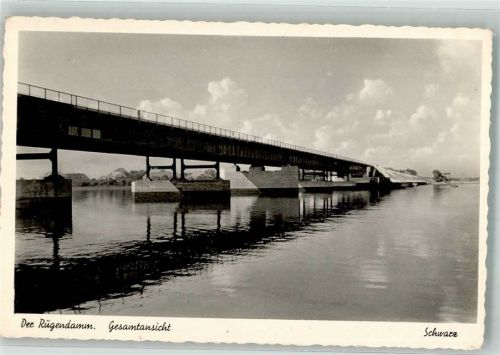 Stralsund 1939 Rügendamm Foto Schwarz