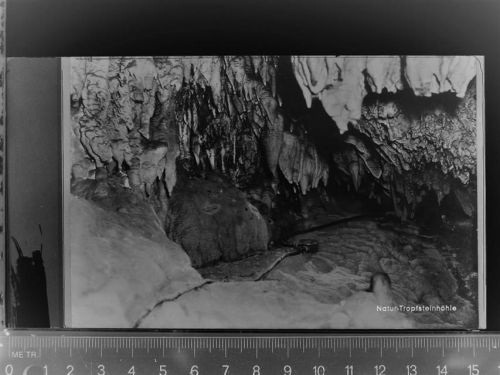 66780 W6639 Siersburg GLASNEGATIV Naturtropfsteinhöhle