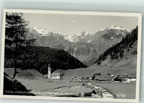 Niederthai Gasthaus Alpenrose Kirche