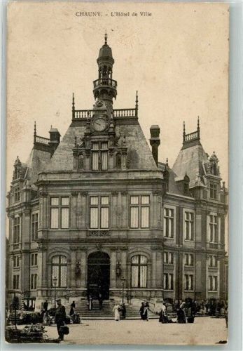 Chauny 1914 Rathaus Feldpost WK I Nr. 16