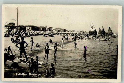 Cattolica 1930 Schwimmbad Strand