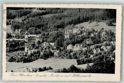Bad Flinsberg Swieradow-Sdroj 1943 Foto AK Kurhaus Villenpartie