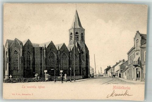 Middelkerke 1908 Kirche