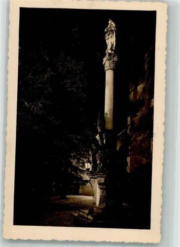 Detrichov u Frydlantu 1936 Kirchplatz Denkmal Säule Festbeleuchutung