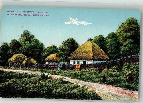 Minsk 1917 Feldpost WK I Nr,84 russisch-polniche Bauernhaus